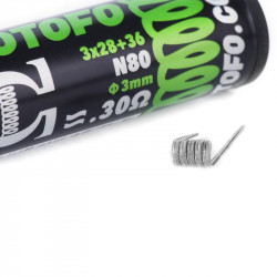 Pack de 10 Coils Alien Ni80 (28x3+36) Wotofo