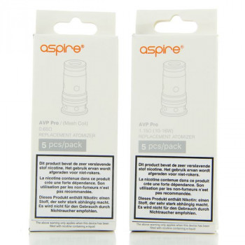 Pack de 5 résistances AVP Pro Aspire