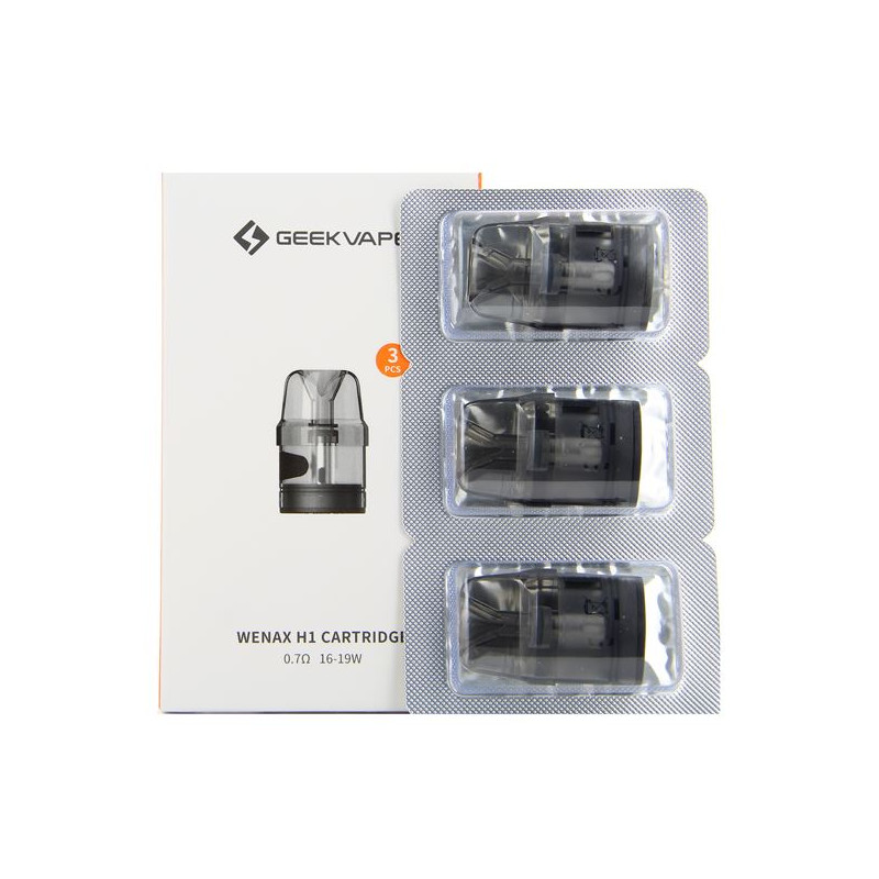 Pack de 3 pods 2ml Wenax H1 GeekVape - ADNS