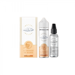 Le Dessert De Mamie Petit Nuage 60ml 00mg + Fiole Vide 30ml Graduee