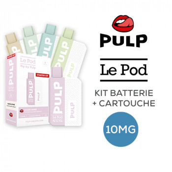 Starter Kit Pod Flip 500mah Blanc 10mg Pulp
