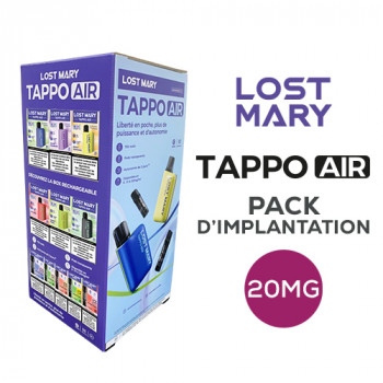 Pack d'Implantation Tappo Air Lost Mary 20mg