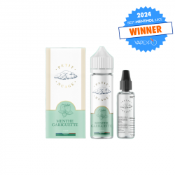 Menthe Gariguette Petit Nuage 60ml 00mg + Fiole Vide 30ml Graduee