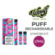 Kit WPuff 1800 Pod + 3 pods 2ml 1.7% Liquideo