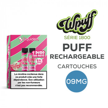 Pack 2 de Pods Wpuff 1800 Pod 2ml 0.9% Liquideo