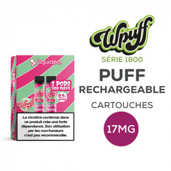 Pack 2 de Pods Wpuff 1800 Pod 2ml 1.7% Liquideo