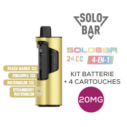 Kit Solobar 2400 4en1 (+ Pod 2ml 20mg) Solobar