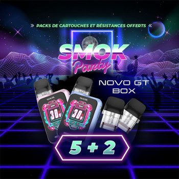 Offre Novo GT Box SMOK (5 Kits achetés + 2 Packs de 3 Cartouches offerts)