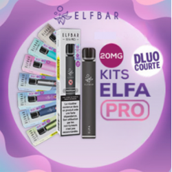 Kit découverte ELFA Pro 20mg ElfBar (DLUO COURTE 04-2025)