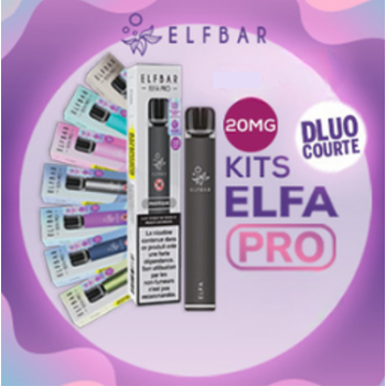 Kit découverte ELFA Pro 20mg ElfBar (DLUO COURTE 04-2025)