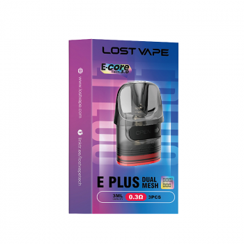 Pack de 3 Cartouches Dual Mesh 3ml E-Plus Lost Vape 0.3ohm