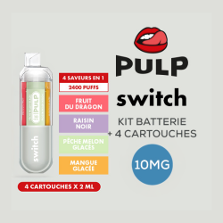 Kit Le Pod Switch 2400 4en1 (+ Pod 2ml 10mg) Gris Pulp