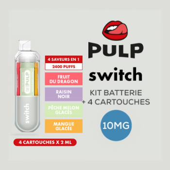 Kit Le Pod Switch 2400 4en1 (+ Pod 2ml 10mg) Gris Pulp