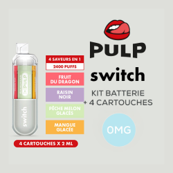 Kit Le Pod Switch 2400 4en1 (+ Pod 2ml 00mg ) Gris Pulp