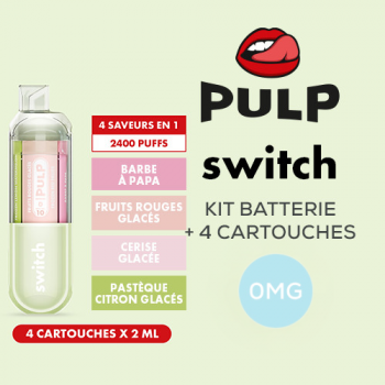 Kit Le Pod Switch 2400 4en1 (+ Pod 2ml 00mg) Vert Pulp