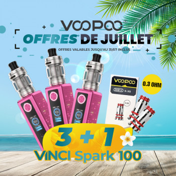 Offre Kit Vinci Spark 100 Rose Red Voopoo