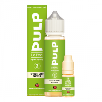 Pack 60mL Citron Vert Menthe Le Pod Liquide Pulp