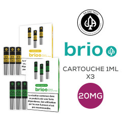 Pack de 3 Pods Brio 1ml 20mg Da One