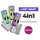 Pack de 2 pods 4en1 2ml 20mg Lost Mary Citron & Citron Vert