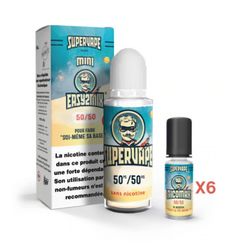 Base Mini Easy 2 Mix 50/50 SuperVape 100ml 10mg