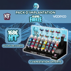 Pack d'Implantation Kung Freeze Cloud Vapor (+ Vapestation offerte)