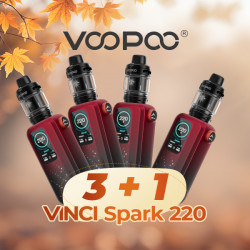 Offre Kit Vinci Spark 220 Dark Red Voopoo