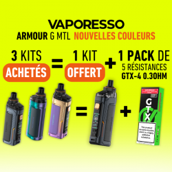 Offre Kit Armour G MTL (New Colours) Vaporesso