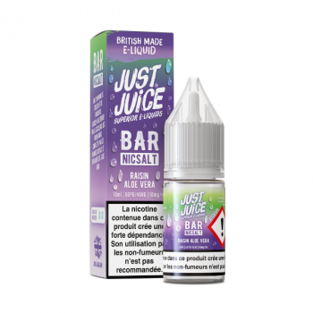 Grape Aloe Vera Nic Salt Bar NicSalt Just Juice 10mL