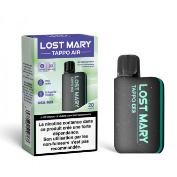 Kit Découverte Tappo Air 20mg Lost Mary DLUO Courte
