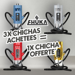 Offre chichas Ehuka 3+1 offerte !