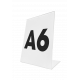 Porte affiche plastique A6