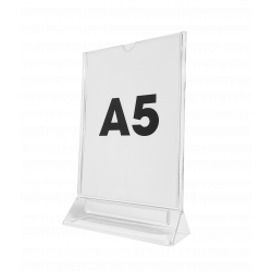 Porte affiche plastique A6