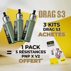 Offre Kit Drag S3 Green Voopoo