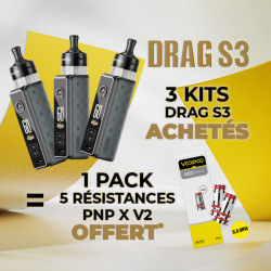 Offre Kit Drag S3 Metal Grey Voopoo