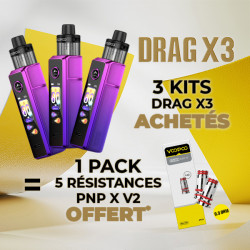 Offre Kit Drag X3 Aurora Purple Voopoo