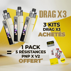 Offre Kit Drag X3 Champagne Golden Voopoo