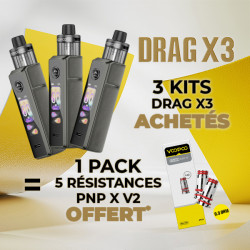Offre Kit Drag X3 Gray Metal Voopoo