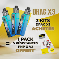 Offre Kit Drag X3 Sky Blue Voopoo