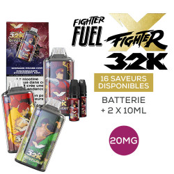Kit Fighter X 32000 1000mah 10ml (2x10ml 20mg)