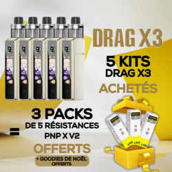 Offer Drag X3 Kit Champagne Golden Voopoo