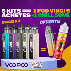 Offre Kit Drag X3 Mix Couleurs Voopoo