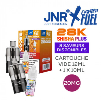 Cartouche Shisha Plus + 10ml 20mg Fighter Fuel x JNR