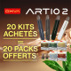 Implantation pack Artio 2 Oxva kits + cartridges 2mL 18mg