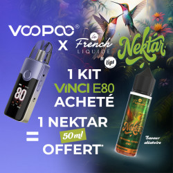 Offer Vinci E80 Kit Purple Gold Gradient Voopoo x Nektar 50mL LIPS