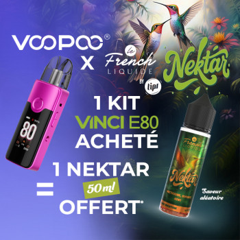 Offer Vinci E80 Kit Rose Red Voopoo x Nektar 50mL LIPS