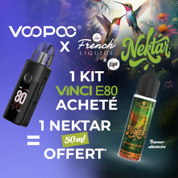 Offre Kit Vinci E80 Spray Black Voopoo x Nektar 50mL LIPS