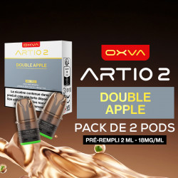 Pack de 2 Cartouches Artio 2 Double Apple 2ml 18mg OXVA