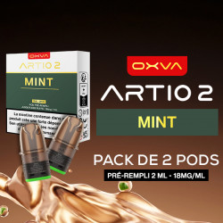 Pack de 2 Cartouches Artio 2 Mint 2ml 18mg OXVA