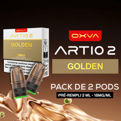 Pack de 2 Cartouches Artio 2 Golden 2ml 18mg OXVA