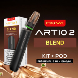 Kit Artio 2 + Pod 2ml 18mg Blend Black Leather Oxva